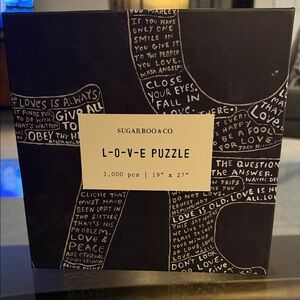Sugarboo & Co. LOVE Puzzle - Black and White